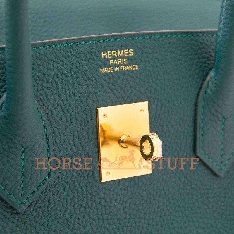 Hermès Birkin 35 Malachite Togo GHW