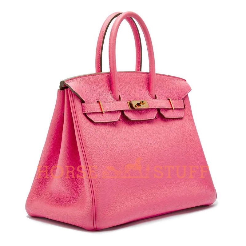 Hermès Birkin 35 Rose Lipstick Togo GHW