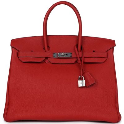 Hermès Birkin 35 Rouge Casaque Togo PHW