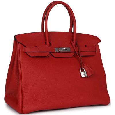 Hermès Birkin 35 Rouge Casaque Togo PHW