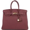 Hermès Birkin 35 Rouge H Togo GHW