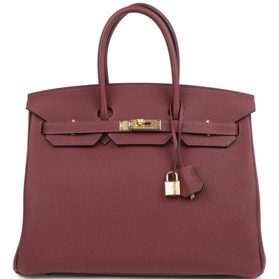 Hermès Birkin 35 Rouge H Togo GHW