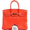 Hermès Birkin 35 Rouge Pivoine Togo GHW