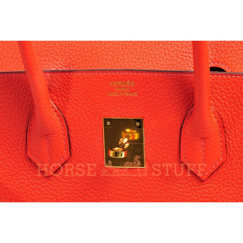 Hermès Birkin 35 Rouge Pivoine Togo GHW