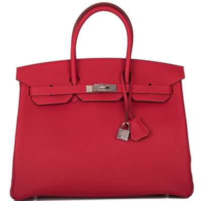 Hermès Birkin 35 Rouge Vif Togo PHW