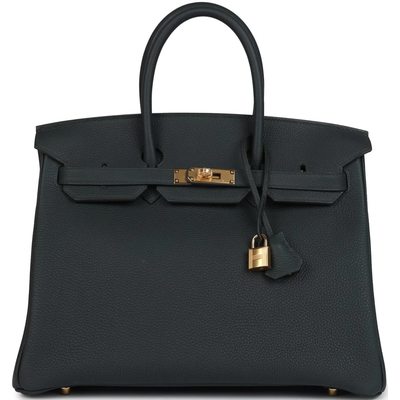 Hermès Birkin 35 Vert Fonce Togo GHW
