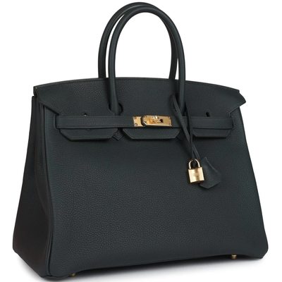 Hermès Birkin 35 Vert Fonce Togo GHW