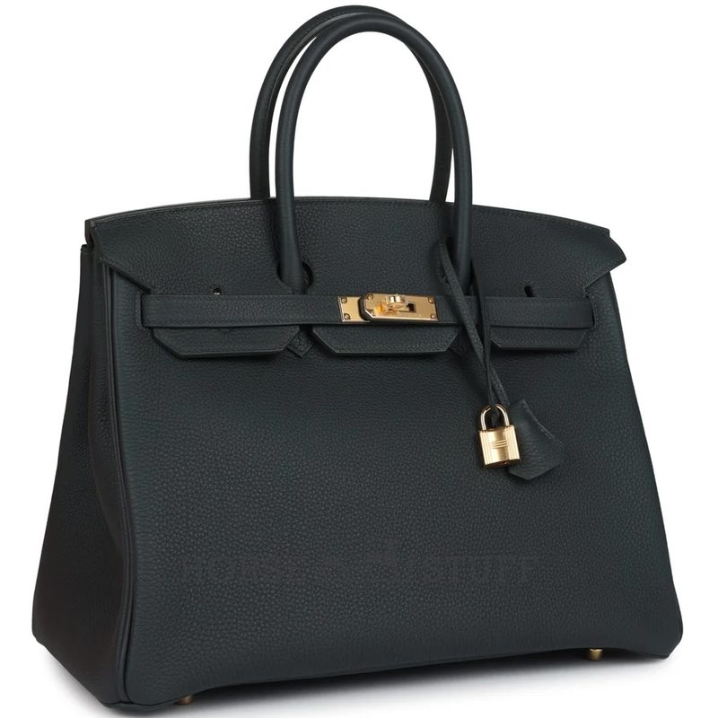 Hermès Birkin 35 Vert Fonce Togo GHW