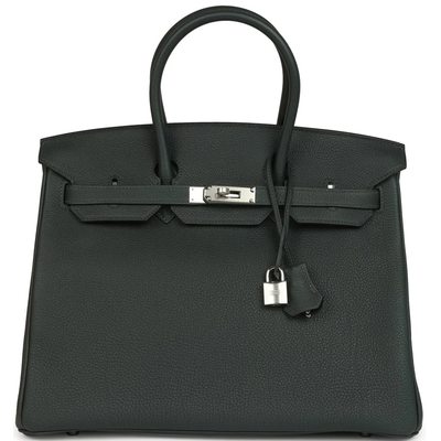 Hermès Birkin 35 Vert Fonce Togo PHW