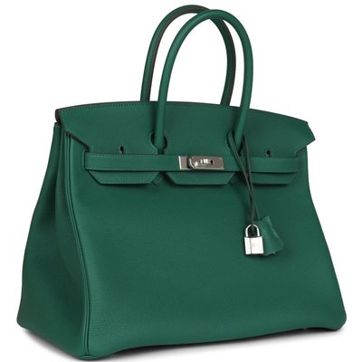 Hermès Birkin 35 Vert Moyen Togo PHW