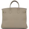 Hermès Birkin 40 Gris Tourterelle Clemence GHW