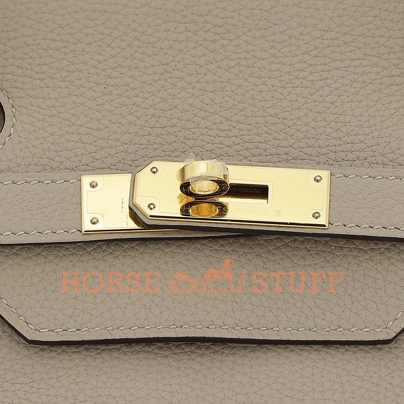 Hermès Birkin 40 Gris Tourterelle Clemence GHW