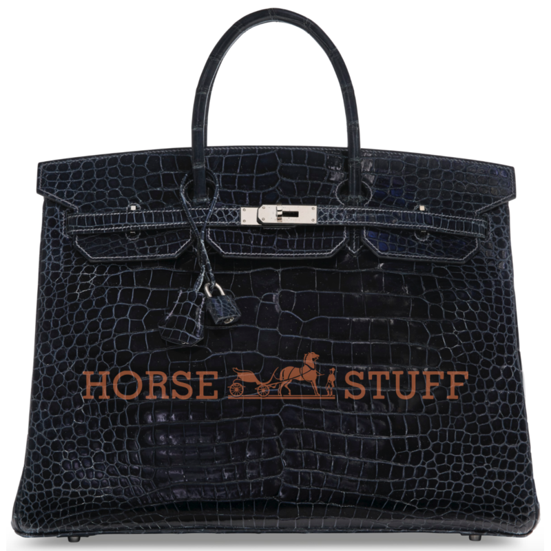 Hermès Birkin 40 Indigo Lisse Crocodile Porosus PHW