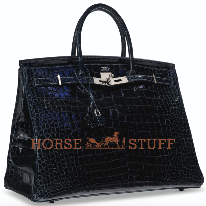 Hermès Birkin 40 Indigo Lisse Crocodile Porosus PHW