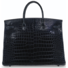 Hermès Birkin 40 Indigo Lisse Crocodile Porosus PHW