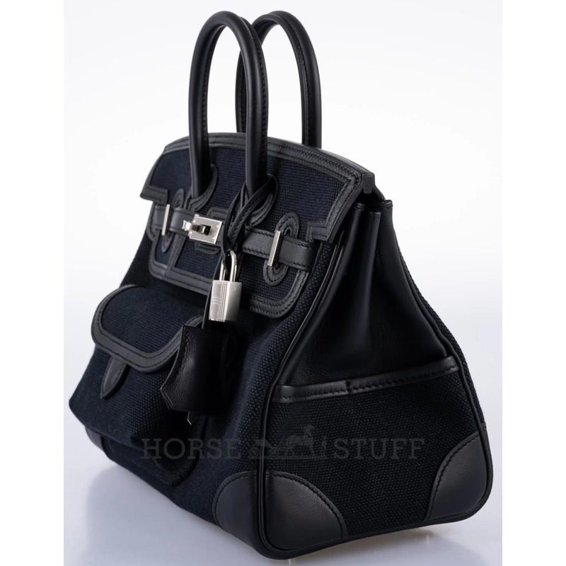 Hermès Birkin Cargo 25 Black Toile / Swift PHW