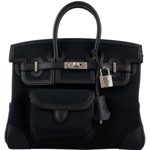 Hermès Birkin Cargo 25 Black Toile / Swift PHW