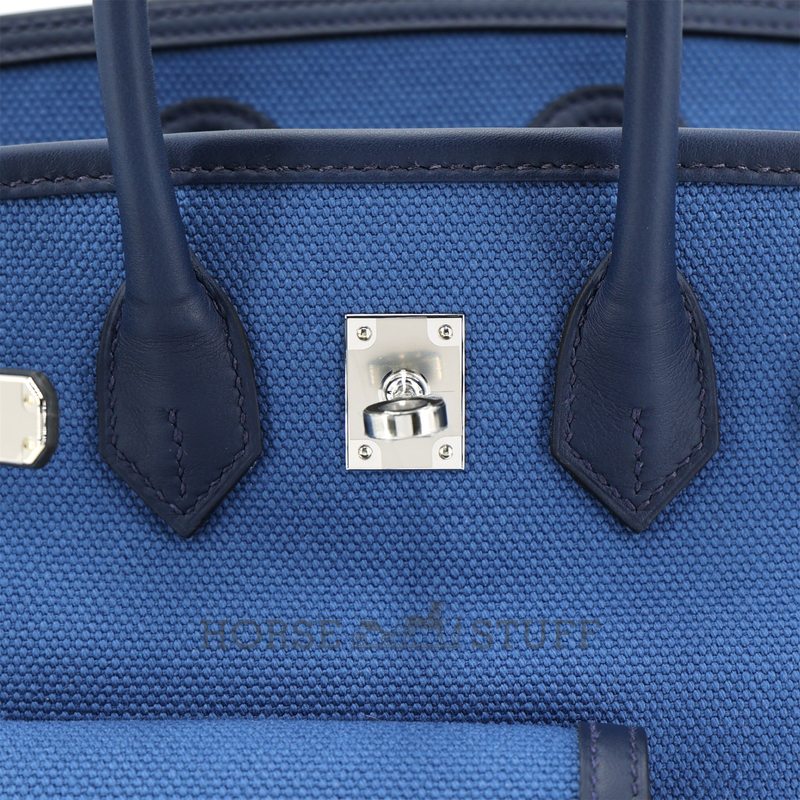 Hermès Birkin Cargo 25 Blue Egee Toile / Swift PHW