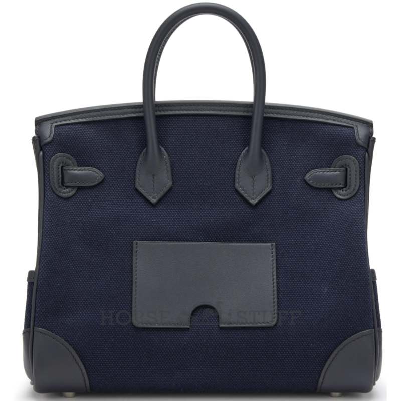Hermès Birkin Cargo 25 Blue Marine Toile / Swift PHW