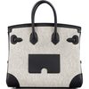 Hermès Birkin Cargo 25 Ecru Toile / Black Swift PHW