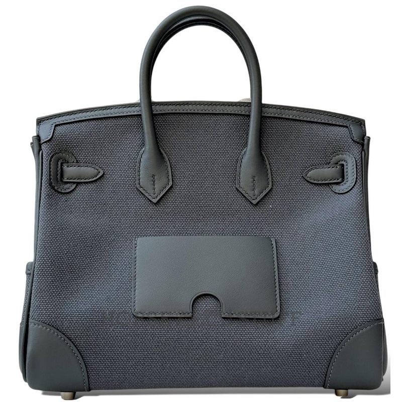 Hermès Birkin Cargo 25 Gris Misty Toile / Swift PHW