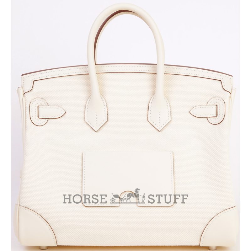 Hermès Birkin Cargo 25 Nata Toile / Swift PHW