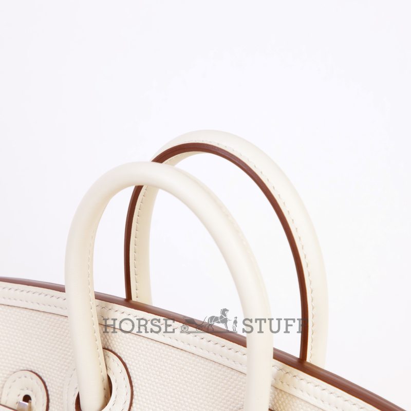 Hermès Birkin Cargo 25 Nata Toile / Swift PHW