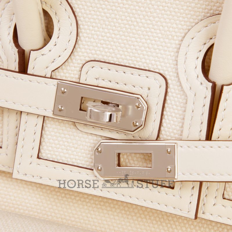 Hermès Birkin Cargo 25 Nata Toile / Swift PHW