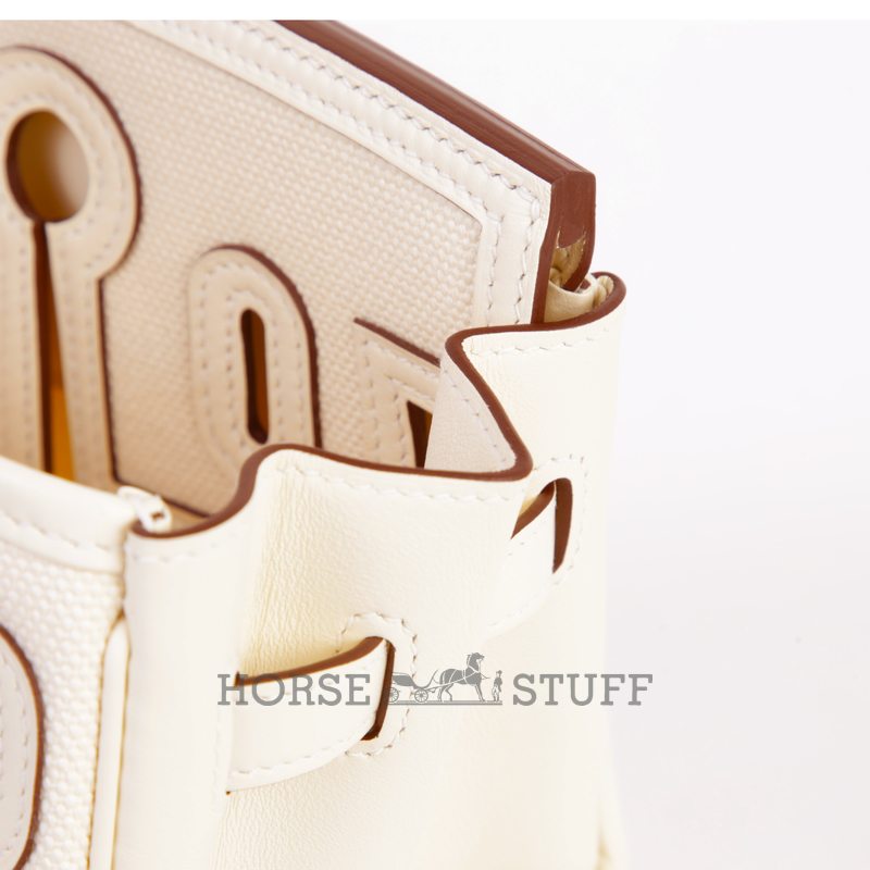Hermès Birkin Cargo 25 Nata Toile / Swift PHW