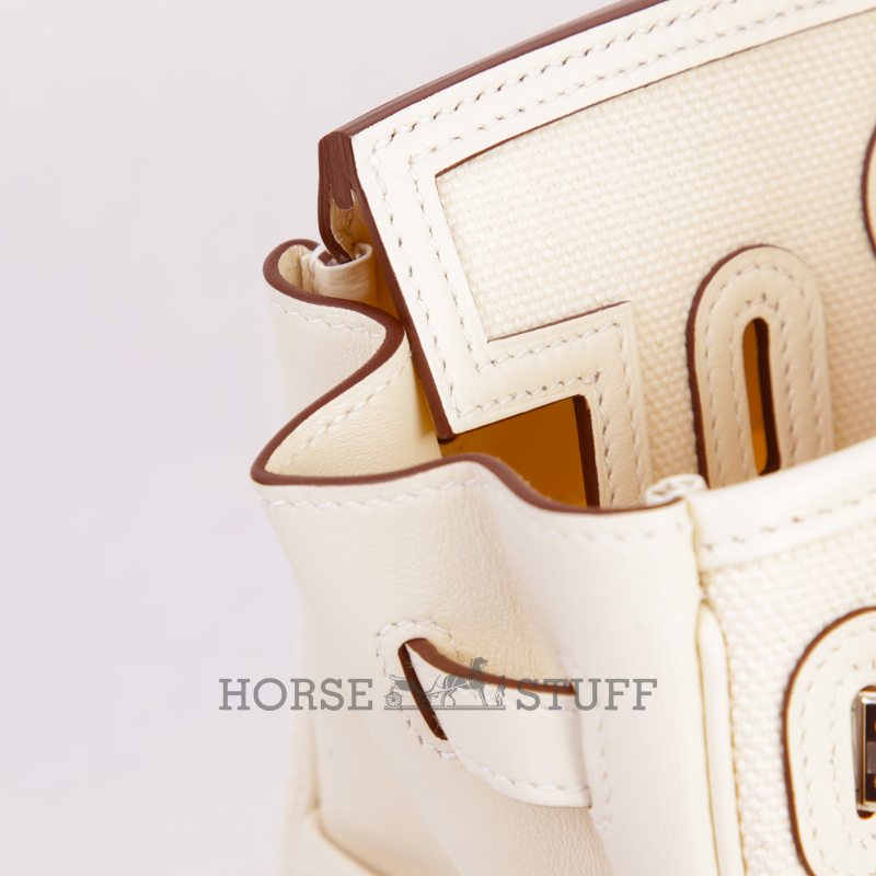 Hermès Birkin Cargo 25 Nata Toile / Swift PHW
