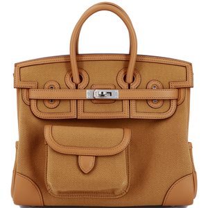 Hermès Birkin Cargo 25 Sesame Toile / Swift PHW