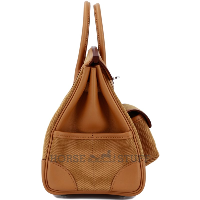 Hermès Birkin Cargo 25 Sesame Toile / Swift PHW