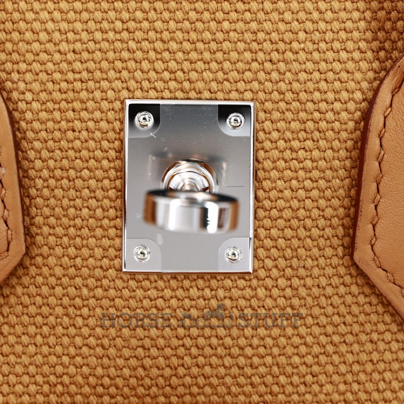 Hermès Birkin Cargo 25 Sesame Toile / Swift PHW