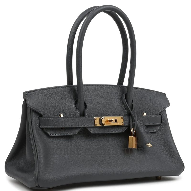 Hermès Birkin Shoulder Light 29 Ardoise Evercolor GHW