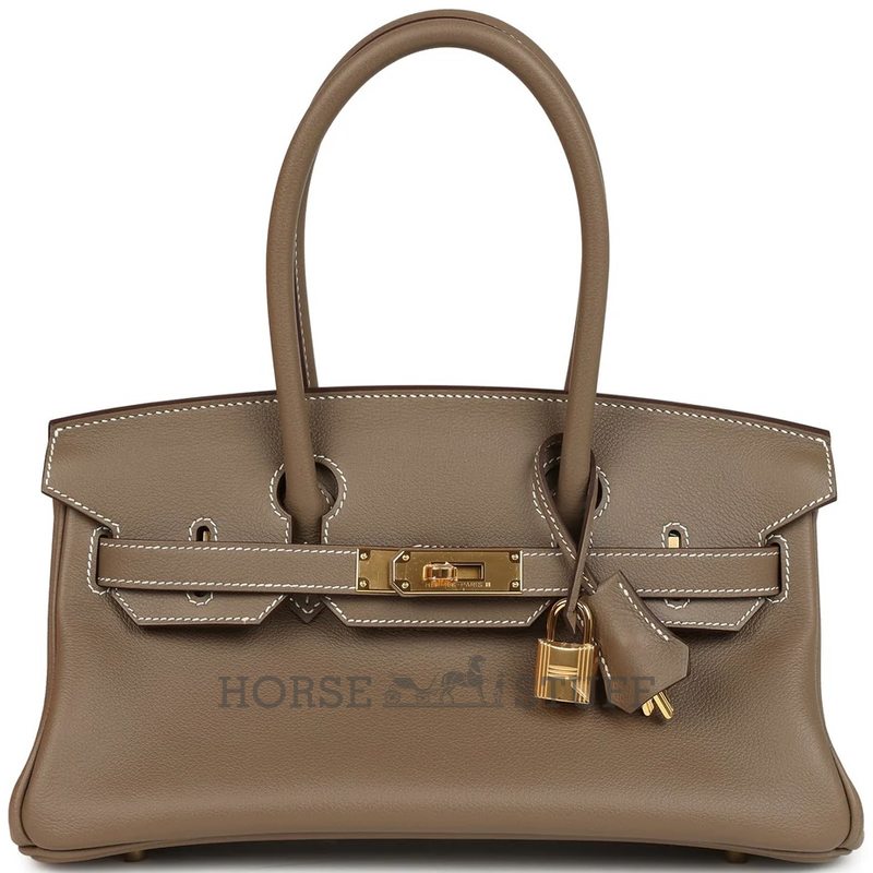 Hermès Birkin Shoulder Light 29 Etoupe Evercolor GHW