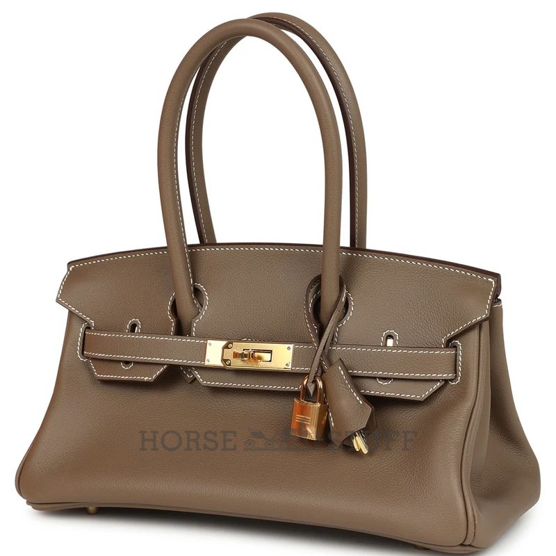 Hermès Birkin Shoulder Light 29 Etoupe Evercolor GHW