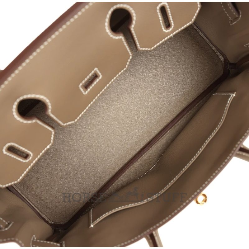 Hermès Birkin Shoulder Light 29 Etoupe Evercolor GHW