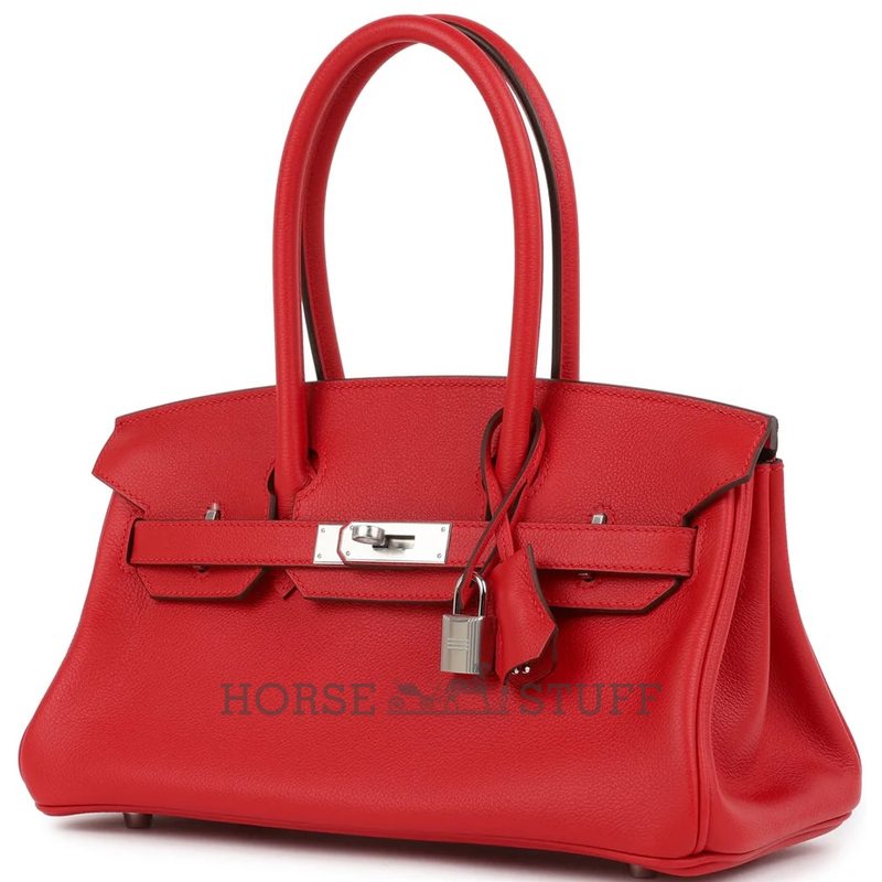 Hermès Birkin Shoulder Light 29 Rouge Radieux Evercolor PHW