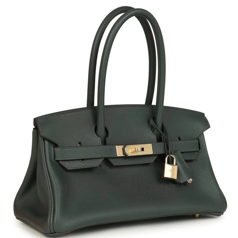 Hermès Birkin Shoulder Light 29 Vert Mangrove Evercolor GHW