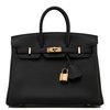 Hermès Birkin 25 Black Togo GHW