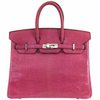 Hermès Birkin 25 Pink Fuchsia Shiny Niloticus Lizard PHW