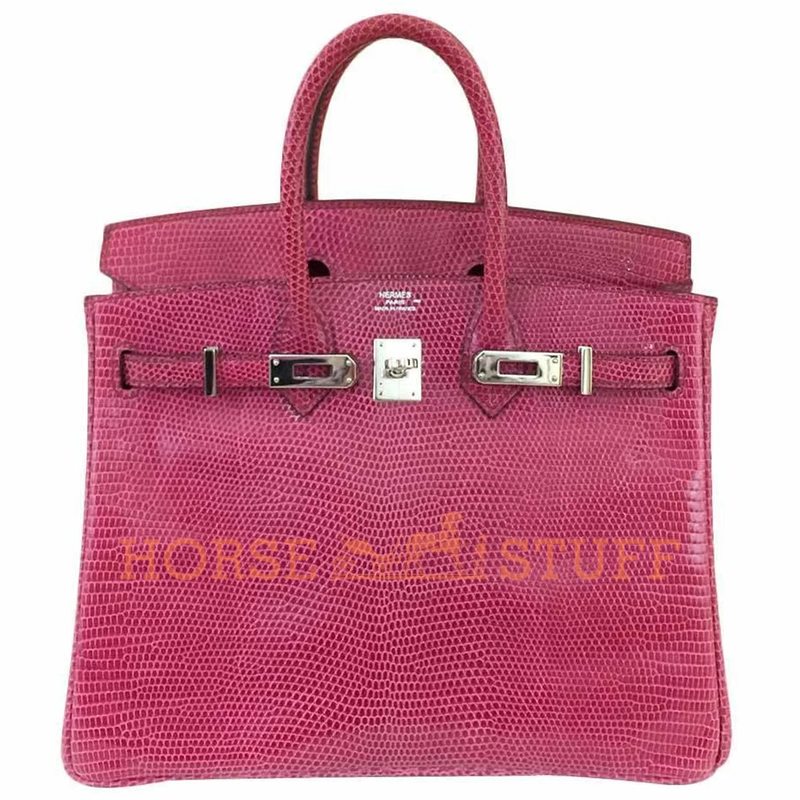 Hermès Birkin 25 Pink Fuchsia Shiny Niloticus Lizard PHW