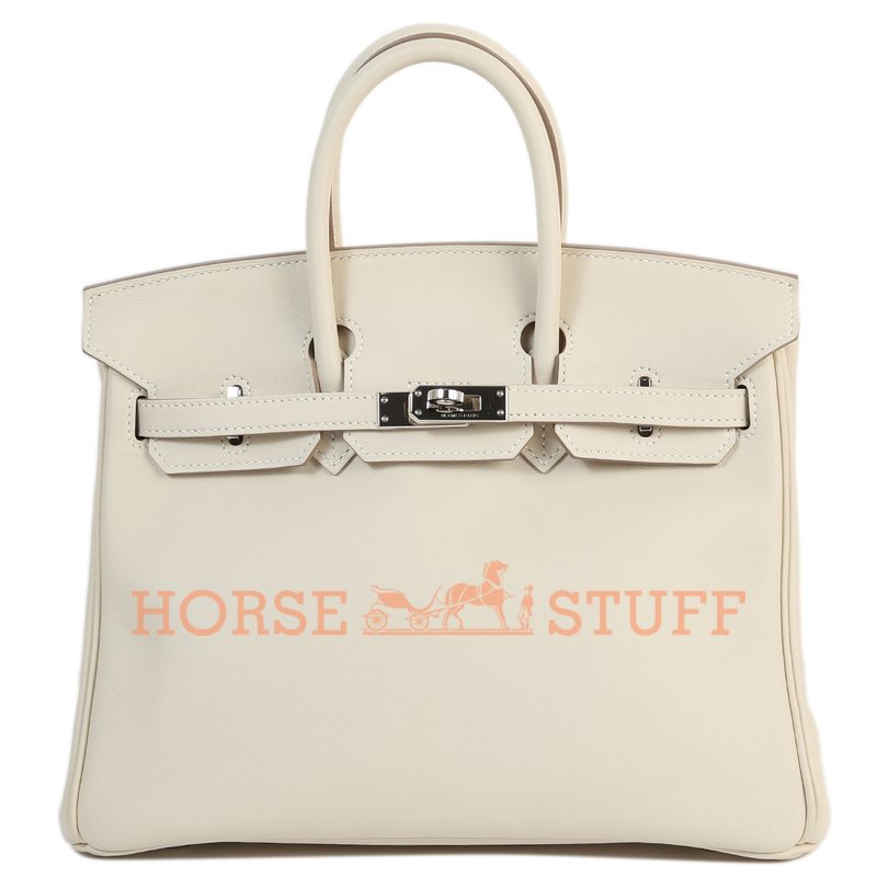 Hermès Birkin 25 Craie Swift PHW