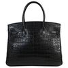 Hermès Birkin 30 Black Matte Crocodile Alligator GHW