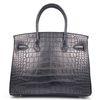 Hermès Birkin 30 Black Matte Crocodile Alligator PHW