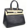 Hermès Birkin 30 Black Matte Crocodile Alligator PHW