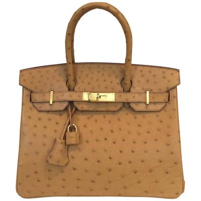 Hermès Birkin 30 Gold Ostrich GHW