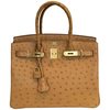 Hermès Birkin 30 Gold Ostrich GHW