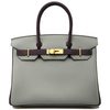 Hermès Birkin 30 Special Order HSS Gris Mouette / Raisin Togo GHW