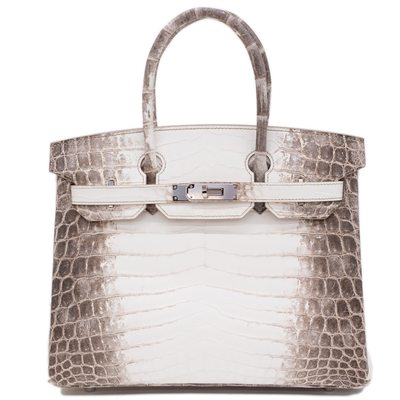 Hermès Birkin 30 Blanc Himalayan Crocodile Niloticus PHW